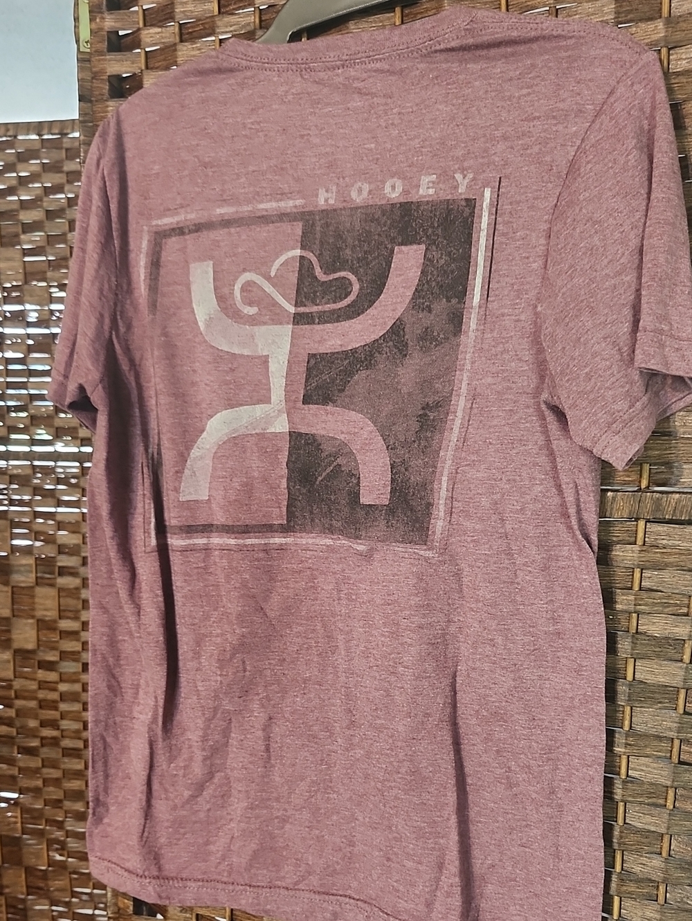 ❤️3 For 10.❤️Hooey Womens Heather Mauve Short-Sleeve Graphic Tee